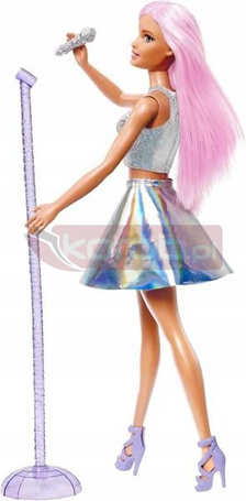 LALKA BARBIE GWIAZDA POPU piosenkarka z mikrofonem JCW42
