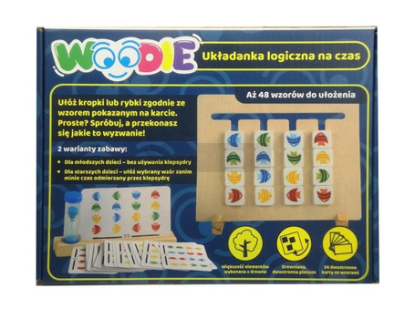 Drewniana układanka logiczna na czas Woodie