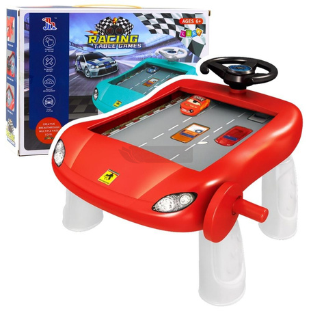 Symulator jazdy manualny czerwony