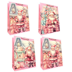 Torebka prezentowa XL Boże Narodzenie szerokie dno