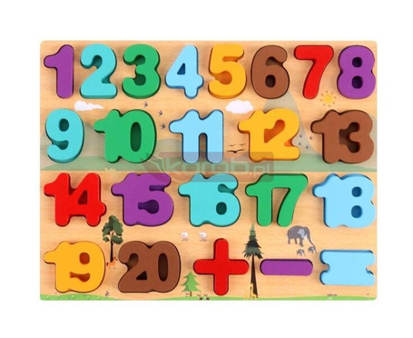 Układanka drewniana Liczby
