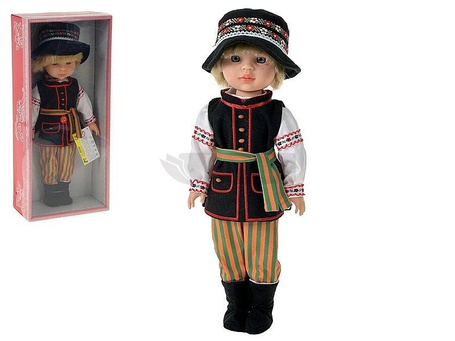 Lalka chłopiec w stroju ludowym 38cm polski dźwięk