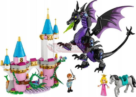 LEGO DISNEY PRINCESS 43240 DIABOLINA JAKO SMOK zestaw klocków dla dzieci 7+