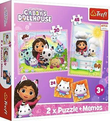 Puzzle 2w1 + memos Gabi z kocim przyjacielem TREFL