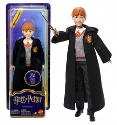 HARRY POTTER LALKA Ron Weasley w mundurku Hogwartu + akcesoria JGM20