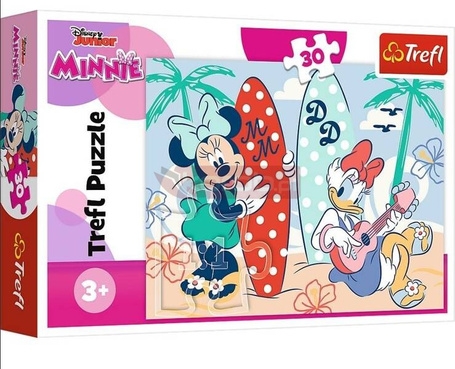Puzzle 30 Kolorowa Minnie TREFL