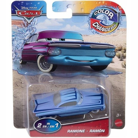 DISNEY AUTA CARS auto 1:55 zmieniające kolor RAMON GYM71