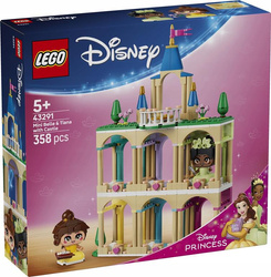 KLOCKI LEGO DISNEY 43291 Mała Bella i Tiana z zamkiem, zestaw +5 lat