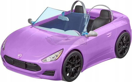 Lalka Barbie i fioletowy Kabriolet HBY29