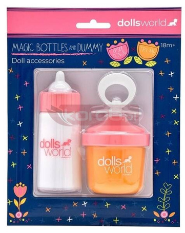 Dolls World Magiczne butelki mleko sok i smoczek
