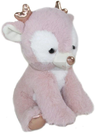 Łoś Renifer świąteczny różowy 21cm