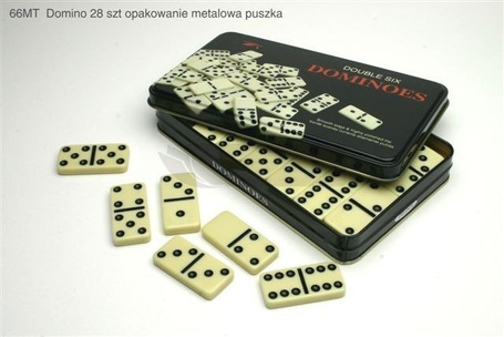 GRA DOMINO 28 szt. MET. PUSZKA