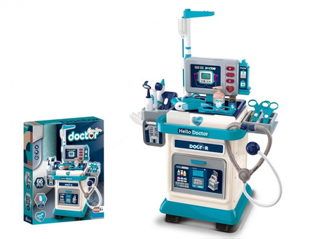 Zestaw lekarski wózek 66x44x25cm