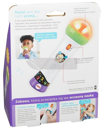 Fisher Price Mikrofon malucha Śpiewaj i nagrywaj! FBP38