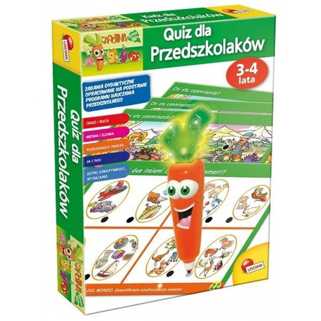 Karotka Quiz dla przedszkolaka 3-4 lata