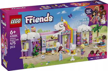 KLOCKI LEGO FRIENDS 42684 Jednorożcowa kawiarnia, zestaw dla dzieci +6 lat