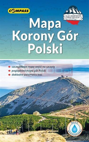 Mapa - Korony Gór Polski laminowana