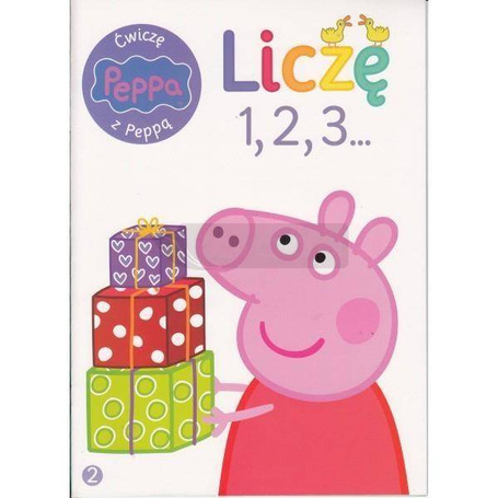Świnka Peppa. Ćwiczę z Peppą. Liczę 1,2,3...