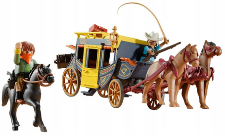 PLAYMOBIL WESTERN 71862 Napad na dyliżans zestaw +4 lata