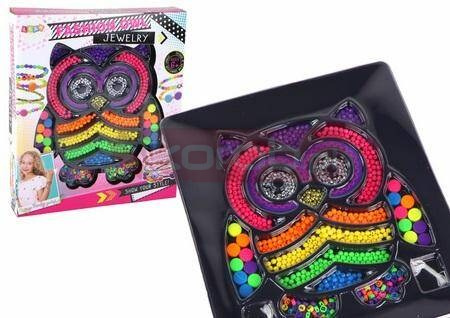 Zestaw do robienia biżuterii DIY sówka 3000el.