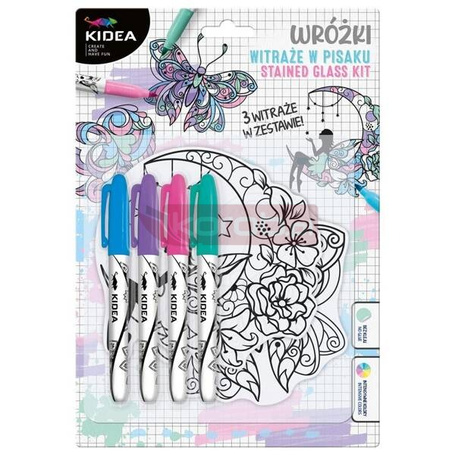Witraże w pisaku wróżki KIDEA