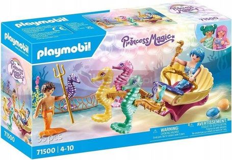 PLAYMOBIL PRINCESS MAGIC 71500 PODWODNI MIESZKAŃCY MORZA z zaprzęgiem