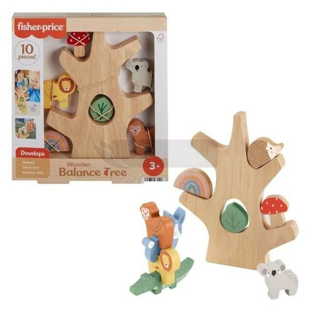 Fisher-Price. Drewniane drzewko Zestaw klocków