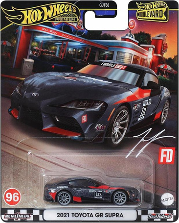 HOT WHEELS PREMIUM BOULEVARD #96 2021 Toyota GR Supra HRT56
