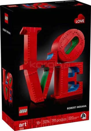 LEGO ART 31214 LOVE napis love, zestaw klocków +18 lat