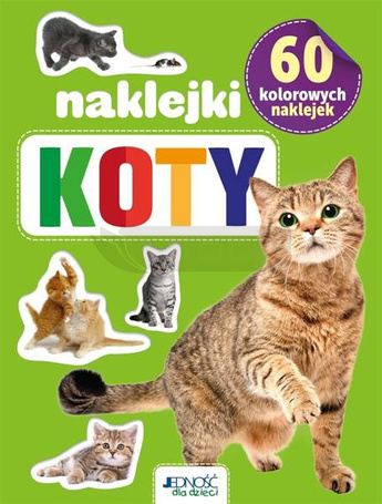 Koty. 60 kolorowych naklejek