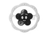 Grzechotka czarno-biała kwiatek TULLO