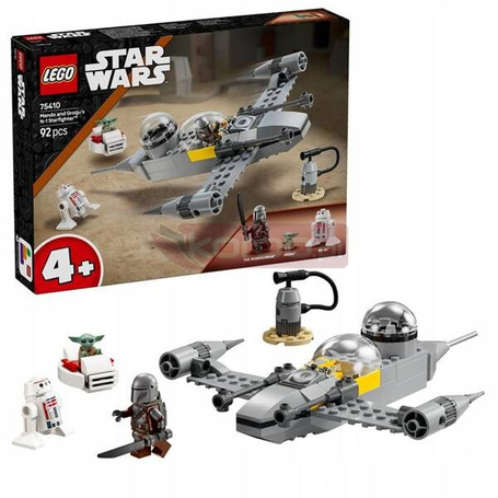 LEGO STAR WARS 75410 MYŚLIWIEC N-1 MANDO I GROGU, zestaw klocków +4