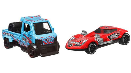 HOT WHEELS PULL-BACK SPEEDERS zestaw 2 aut Mighty K & Twin Mill HWH58