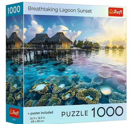 Puzzle 1000 USA Collection: Tahiti Sunset TREFL