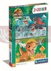 Puzzle 2x20 Super Kolor Jurassic World