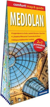 comfort!map&guide Mediolan 2w1 laminowany
