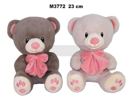 Miś z kokardą 23cm MIX