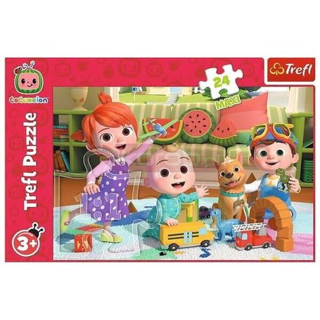 Puzzle 24 Maxi Cocomelon, gotowi na przygodę