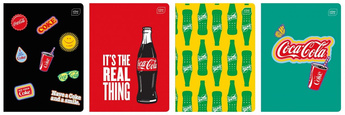 Zeszyt A5/32K trzylinia Mat+UV Coca Cola (10szt)