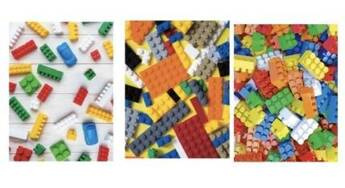 Torebka prezentowa L Klocki mix