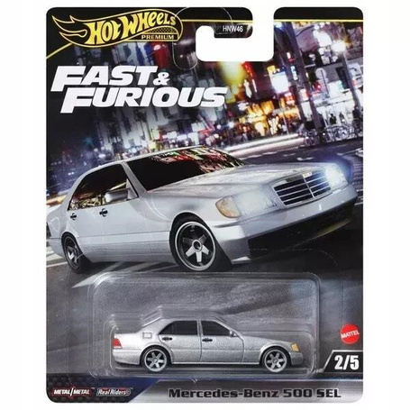 HOT WHEELS PREMIUM FAST & FURIOUS 2/5 Mercedes Benz 500 SEL HRT94