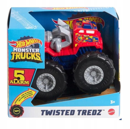HOT WHEELS MONSTER TRUCK Twisted Tredz 1:43 5 Alarm z napędem GVK41