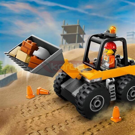 LEGO CITY 60450 Żółta ładowarka kołowa, zestaw klocków dla dzieci +4 lata