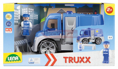 Samochód Policja z akcesoriami w pudełku Truxx