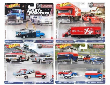 HOT WHEELS Team Transport 53-55 + NISSAN SKYLINE HPX97