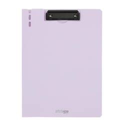 Deska A4 z górnym klipem liliowa STRIGO