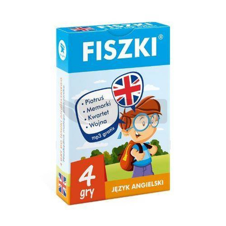 Angielski. Fiszki. 4 gry do nauki