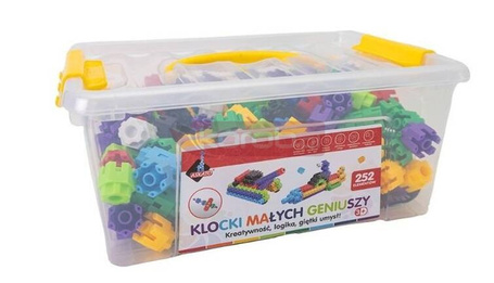 Klocki małych geniuszy śrubki 252 elementy
