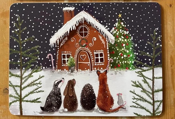 Podkładka pod talerz Dom z piernika Święta BN
