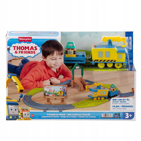 FISHER PRICE TOMEK ZESTAW TORÓW Przyjaciele w pracy z lokomotywą Carly JCY75